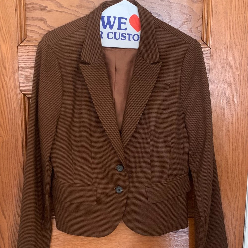 Brown Hounds Tooth Blazer